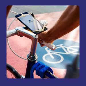 Fahrradlenker mit Handy