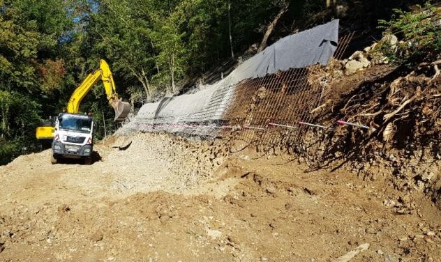 Baggern beim Staukanal Baggern beim Staukanal