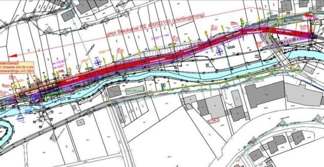 Skizze Staukanal Skizze Staukanal