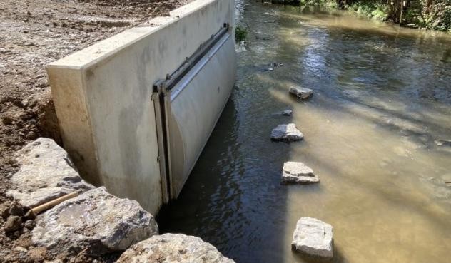 Auslaufbauwerk in die Glems Auslaufbauwerk in die Glems