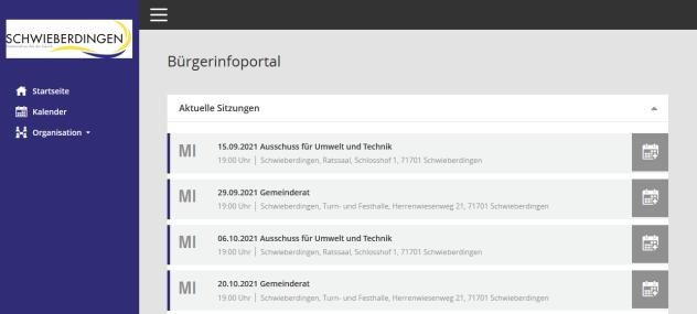 Ratsinformationssystem Ratsinformationssystem