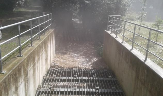 Hochwasser Räuschelbach August 2017 Hochwasser Räuschelbach August 2017